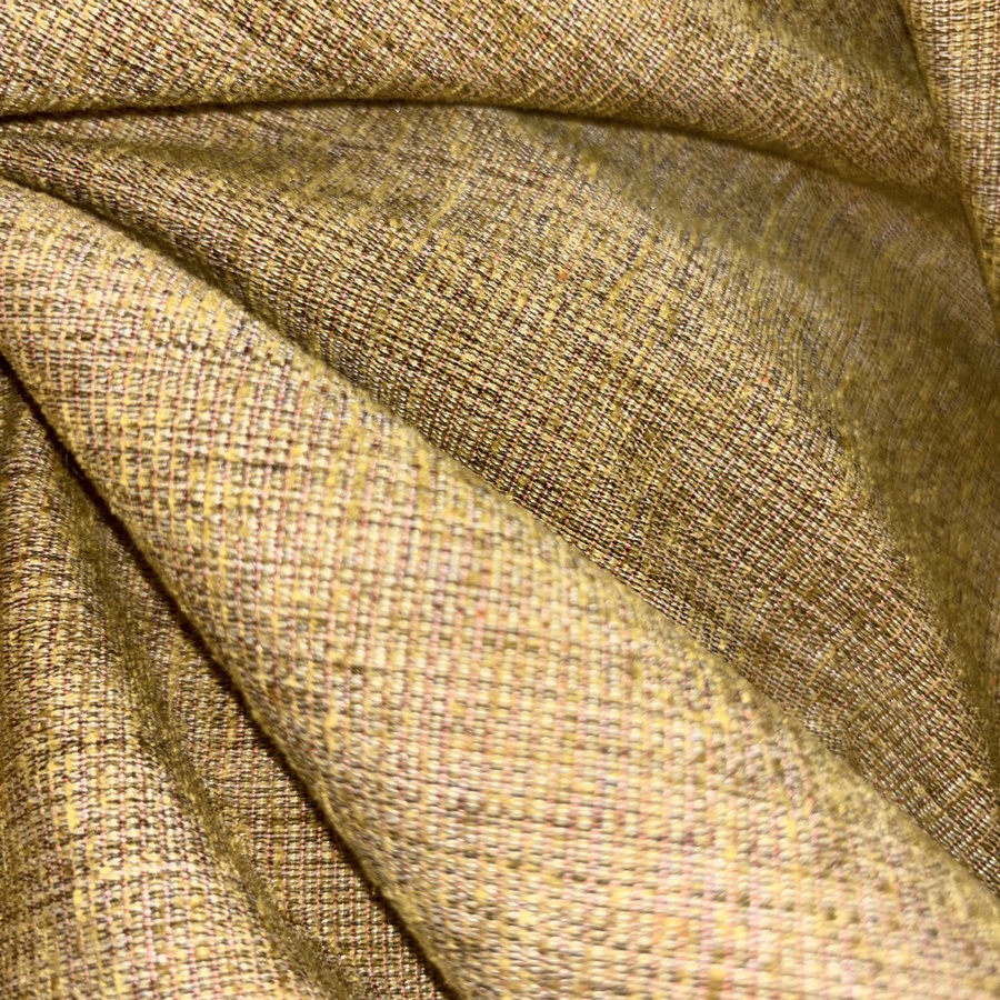 Tissu velours de coton chenillé souple jaune - Largeur 280 centimètres (4) Tissu velours de coton chenillé souple jaune - Largeur 280 centimètres (4)