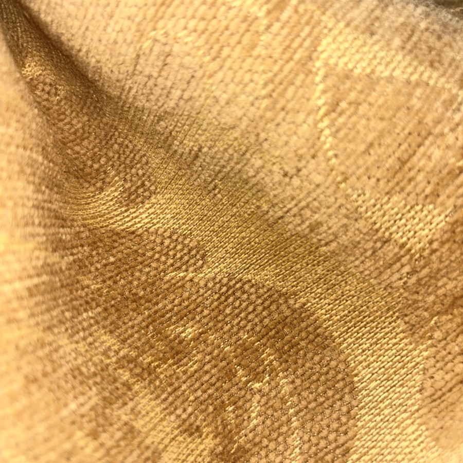 Tissu velours de coton imprimé baroque camel pour ameublement (3) Tissu velours de coton imprimé baroque camel pour ameublement (3)