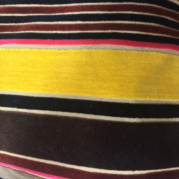 Tissu velours multicolore à rayure pour ameublement (1)