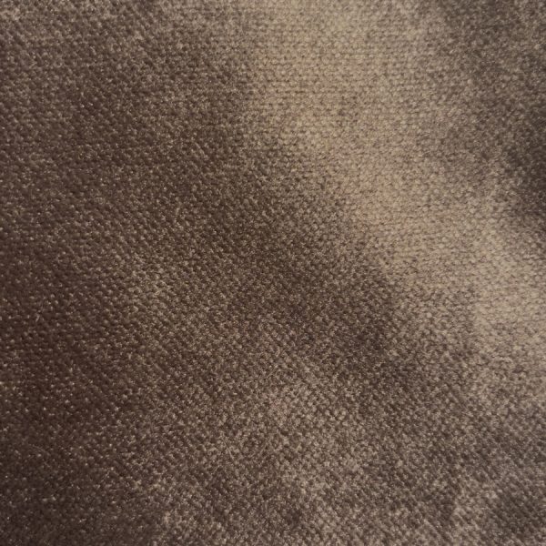 Tissu velours ras marron pour ameublement (1)