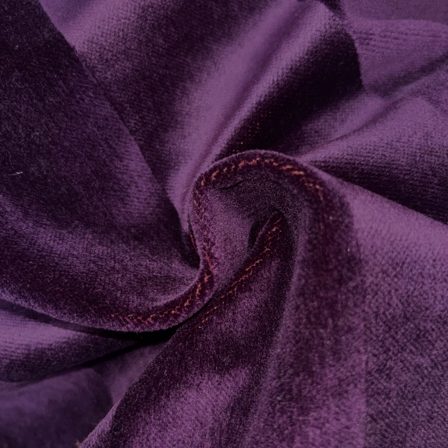 Tissu velours violet à rayure pour ameublement (2) Tissu velours violet à rayure pour ameublement (2)