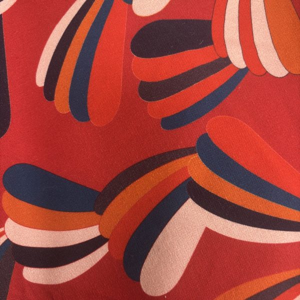 Toile de coton imprimée pétale multicolore (1)