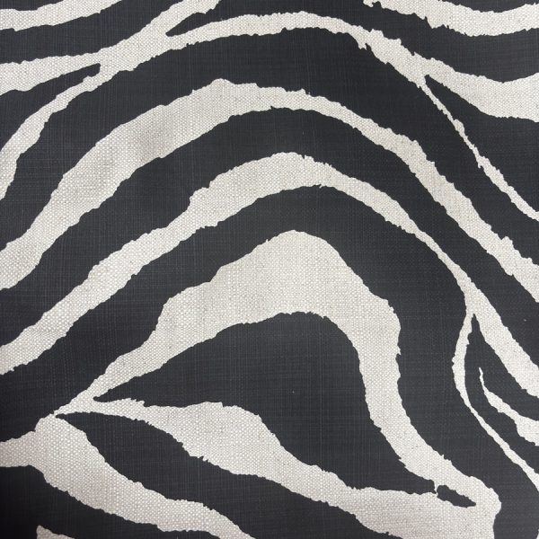 Toile de coton lourde imprimé zèbre pour ameublement (1)