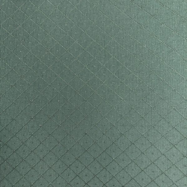 Toile de polyester réversible à carreaux vert sauge - Largeur 280 centimètres (1)