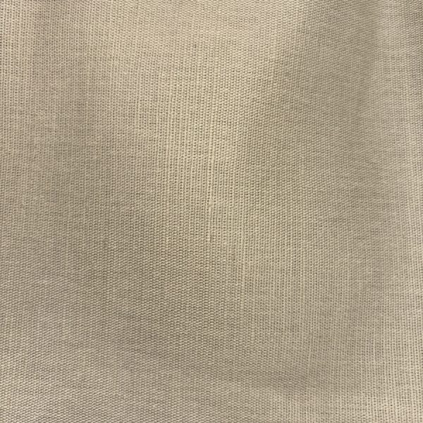 Tissu coton lin uni beige (1)