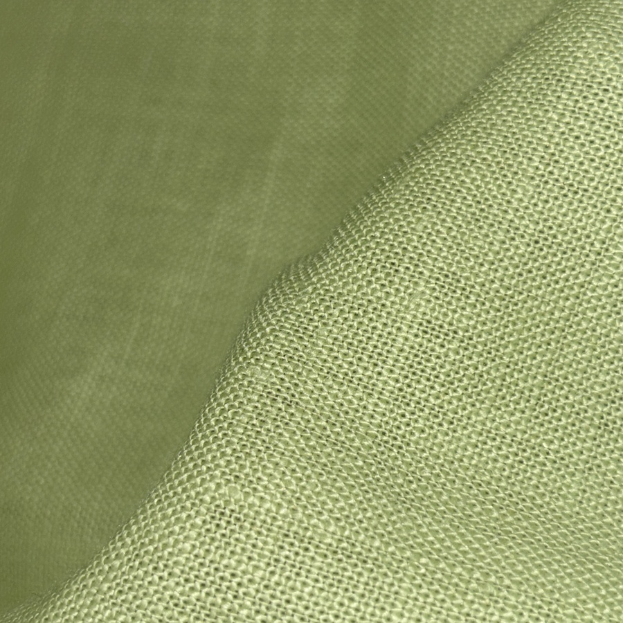 Tissu coton lin doux uni vert (3) Tissu coton lin doux uni vert (3)