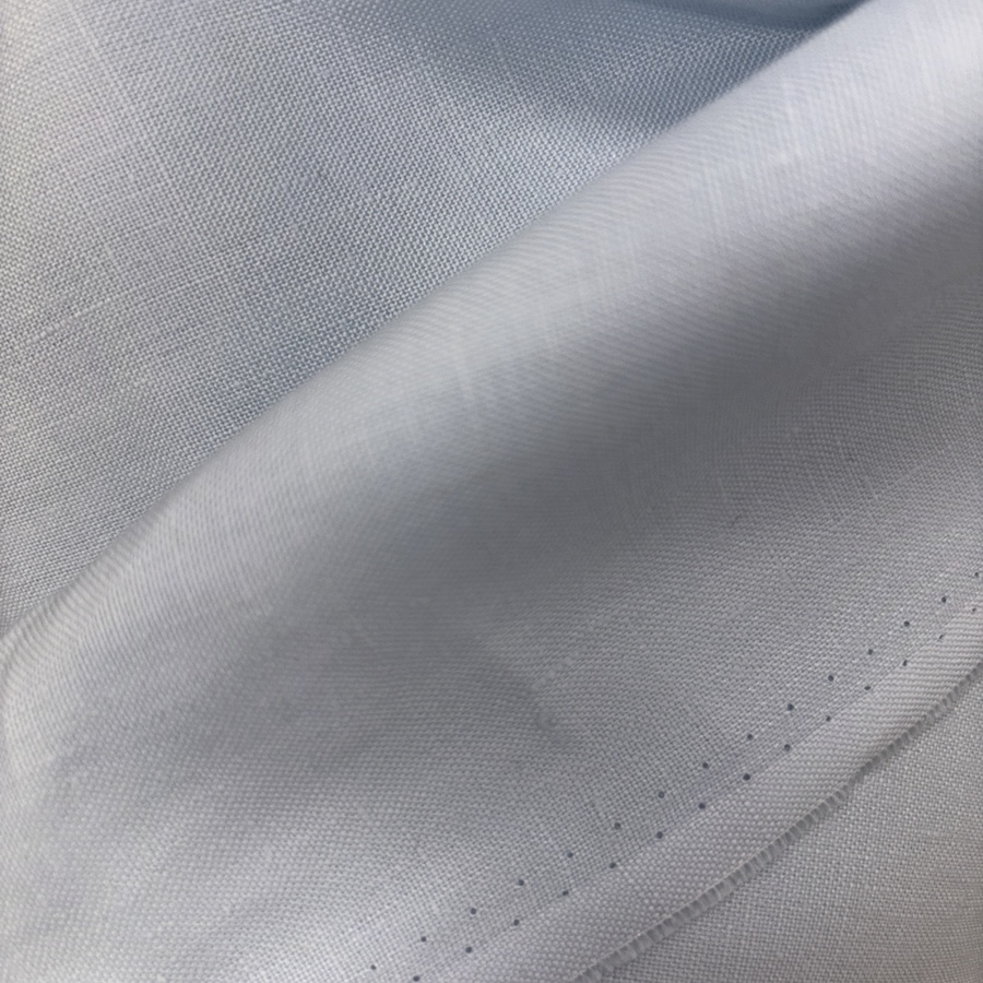 Tissu coton lin fin uni bleu ciel (4) Tissu coton lin fin uni bleu ciel (4)