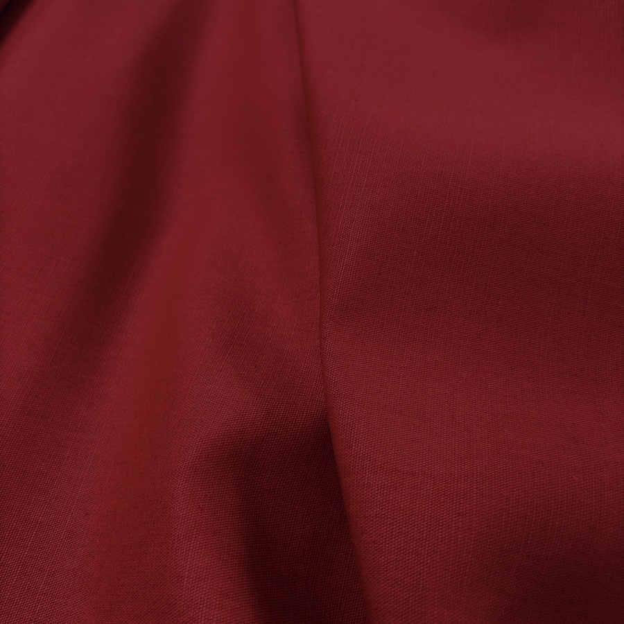 Tissu coton lin uni rouge (4) Tissu coton lin uni rouge (4)