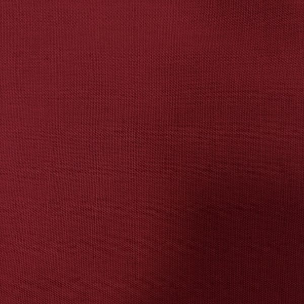 Tissu coton lin uni rouge (1)