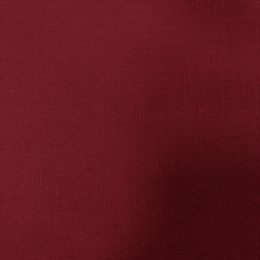 Tissu coton lin uni rouge (1) Tissu coton lin uni rouge (1)