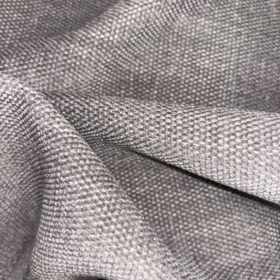 Tissu doux spécial ameublement gris clair - Martindale 100 000 tours (3) Tissu doux spécial ameublement gris clair - Martindale 100 000 tours (3)