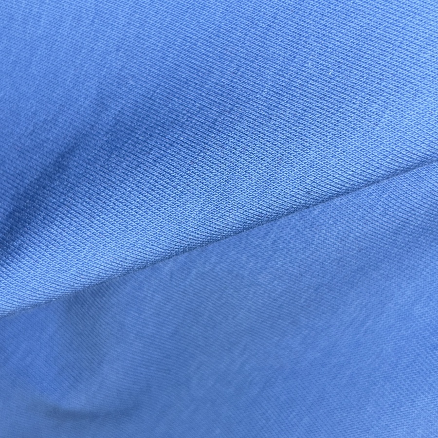 Tissu jersey de coton uni bleu (4) Tissu jersey de coton uni bleu (4)