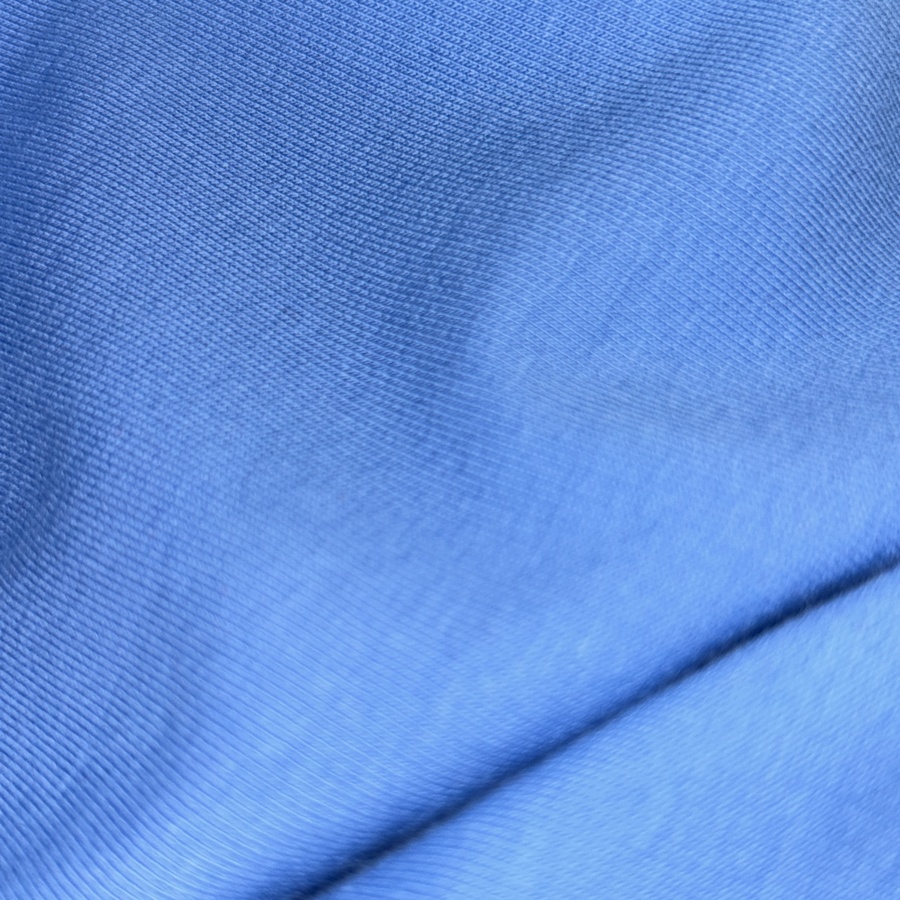 Tissu jersey de coton uni bleu (5) Tissu jersey de coton uni bleu (5)