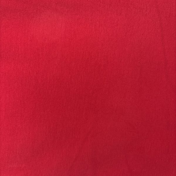 Tissu jersey de coton uni rouge (1)