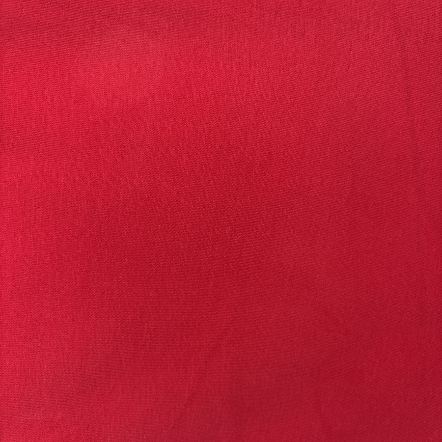 Tissu jersey de coton uni rouge (1) Tissu jersey de coton uni rouge (1)