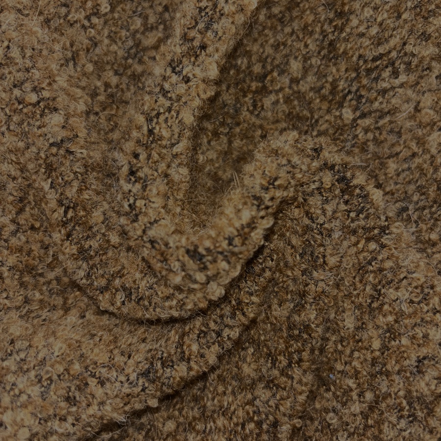 Tissu laine bouclette souple beige (2) Tissu laine bouclette souple beige (2)