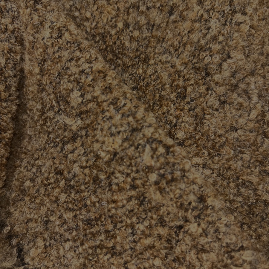 Tissu laine bouclette souple beige (3) Tissu laine bouclette souple beige (3)