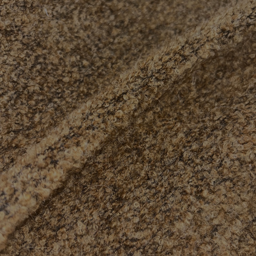 Tissu laine bouclette souple beige (4) Tissu laine bouclette souple beige (4)