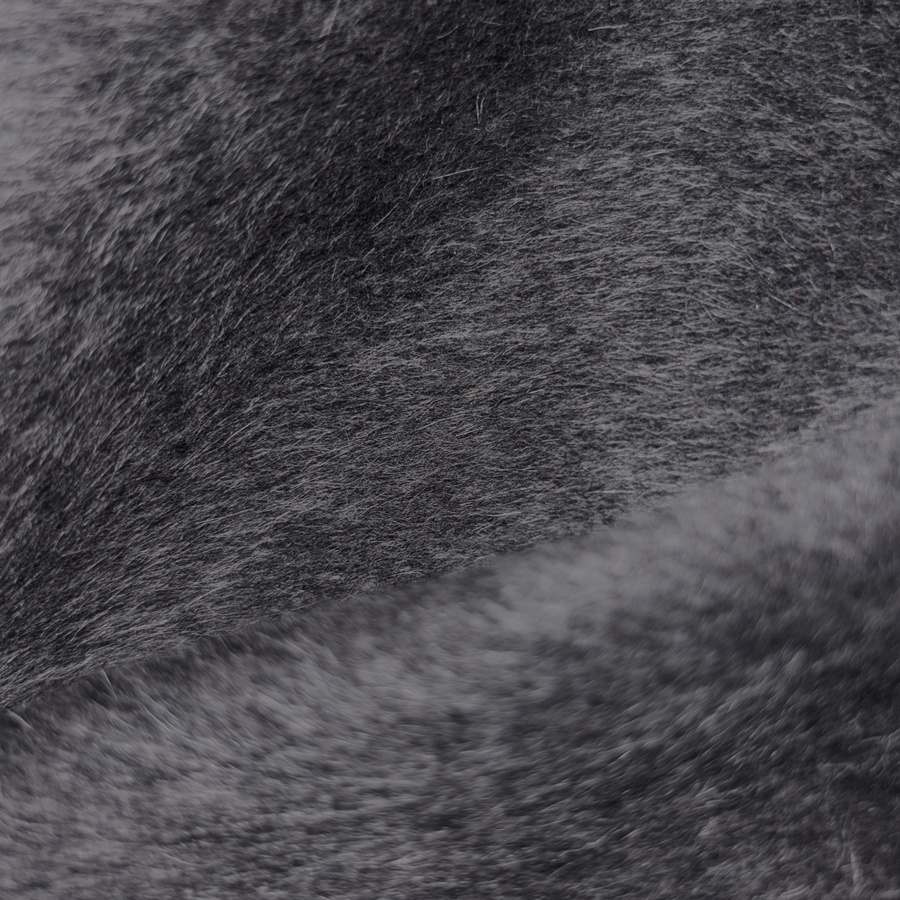 Tissu polyester poilu effet laine vison gris (4) Tissu polyester poilu effet laine vison gris (4)