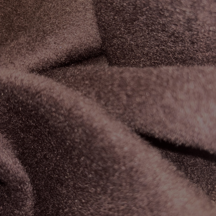 Tissu polyester poilu effet laine vison marron (3) Tissu polyester poilu effet laine vison marron (3)