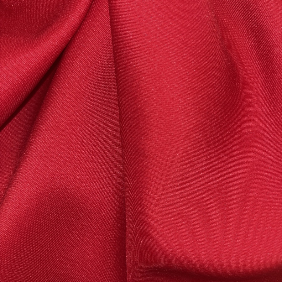 Tissu satin duchesse fluide - Rouge (3) Tissu satin duchesse fluide - Rouge (3)