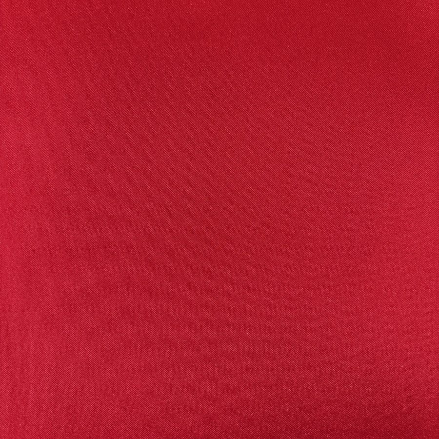 Tissu satin duchesse fluide - Rouge (1) Tissu satin duchesse fluide - Rouge (1)