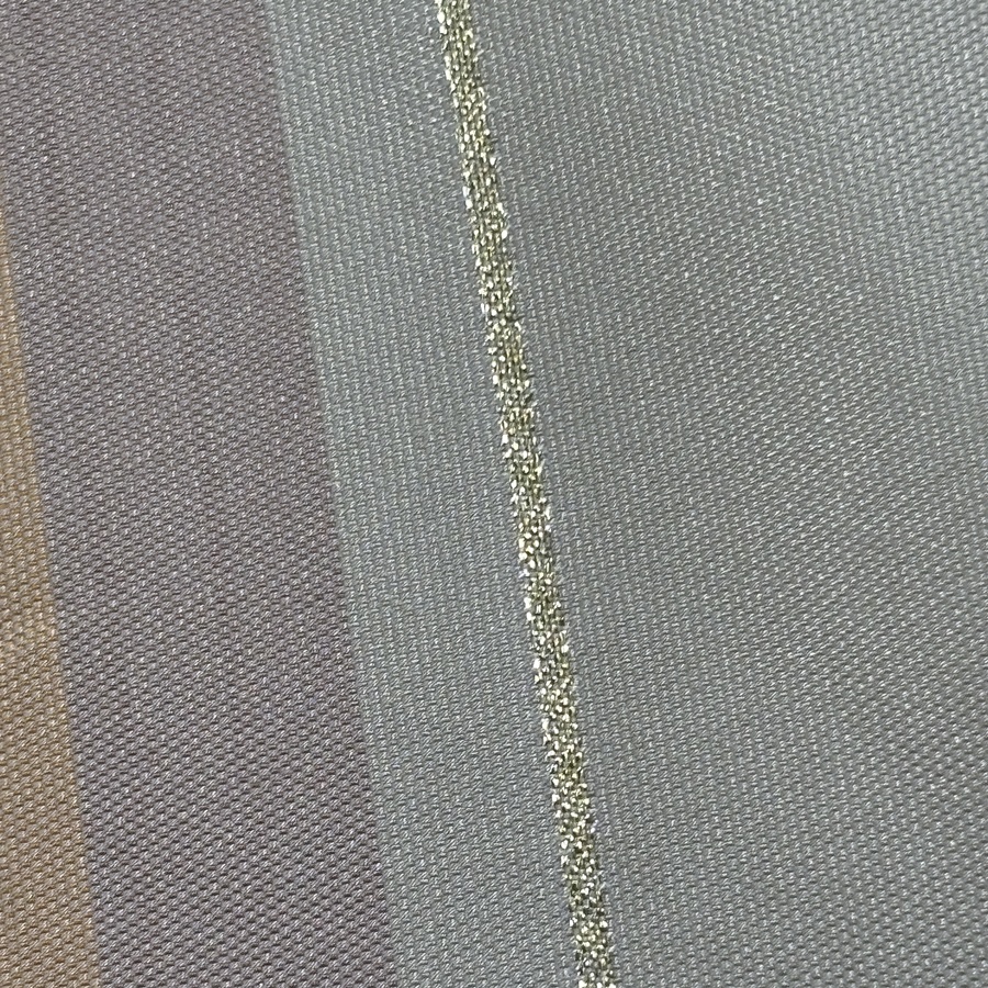 Tissu taffetas de satin à rayure velours et lurex doré - Largeur 280 centimètres (2) Tissu taffetas de satin à rayure velours et lurex doré - Largeur 280 centimètres (2)