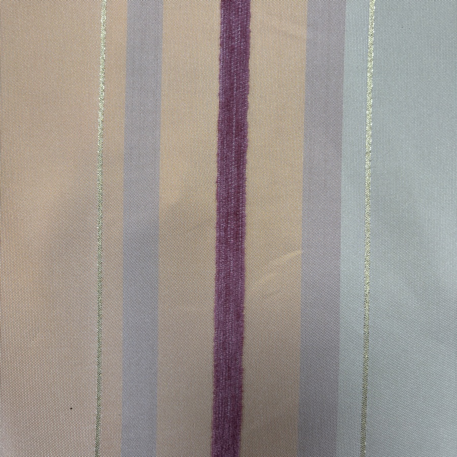 Tissu taffetas de satin à rayure velours et lurex doré - Largeur 280 centimètres (1) Tissu taffetas de satin à rayure velours et lurex doré - Largeur 280 centimètres (1)