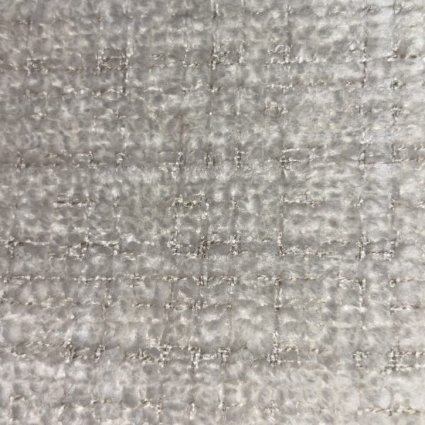 Tissu velours cocooning blanc cassé - Martindale 50 000 tours (1)