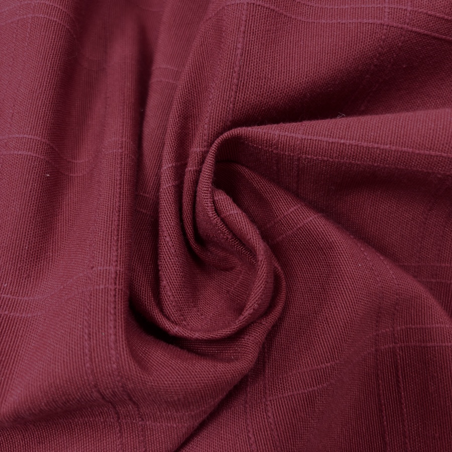 Toile de coton polyester bordeaux à carreaux surpiqué - Largeur 280 centimètres (3) Toile de coton polyester bordeaux à carreaux surpiqué - Largeur 280 centimètres (3)