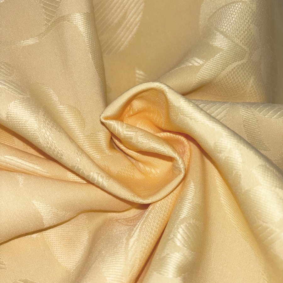 Toile de coton polyester jaune à motif fleuri surpiqué - Largeur 280 centimètres (3) Toile de coton polyester jaune à motif fleuri surpiqué - Largeur 280 centimètres (3)