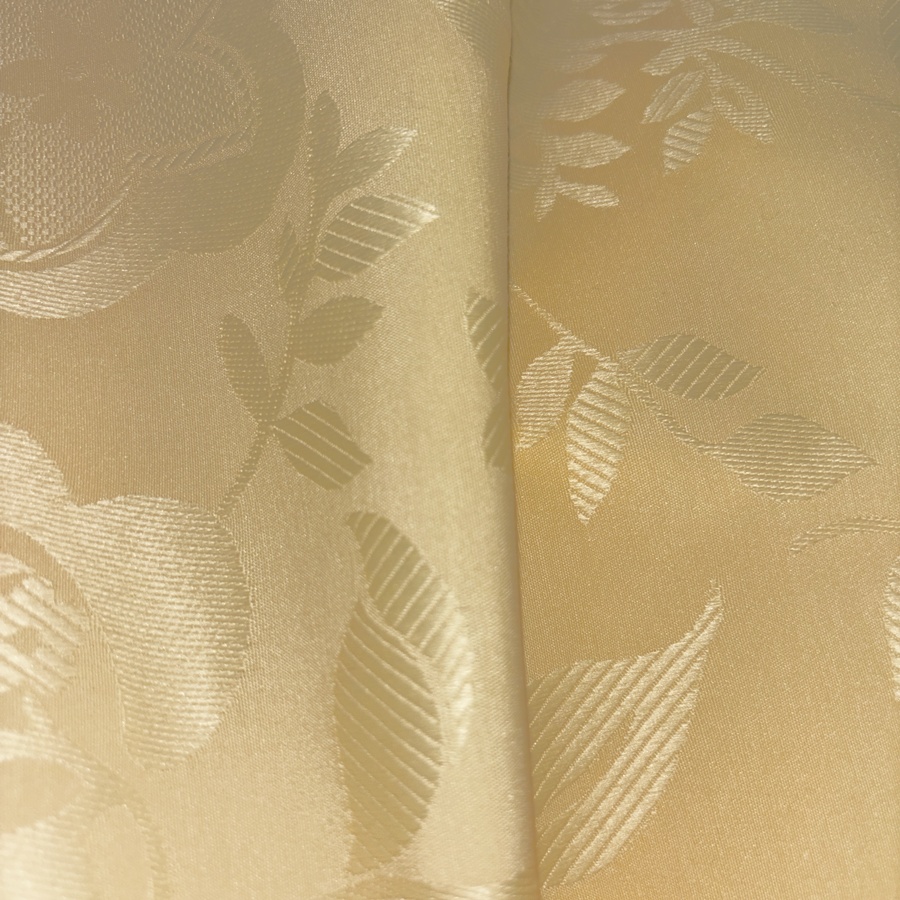 Toile de coton polyester jaune à motif fleuri surpiqué - Largeur 280 centimètres (5) Toile de coton polyester jaune à motif fleuri surpiqué - Largeur 280 centimètres (5)
