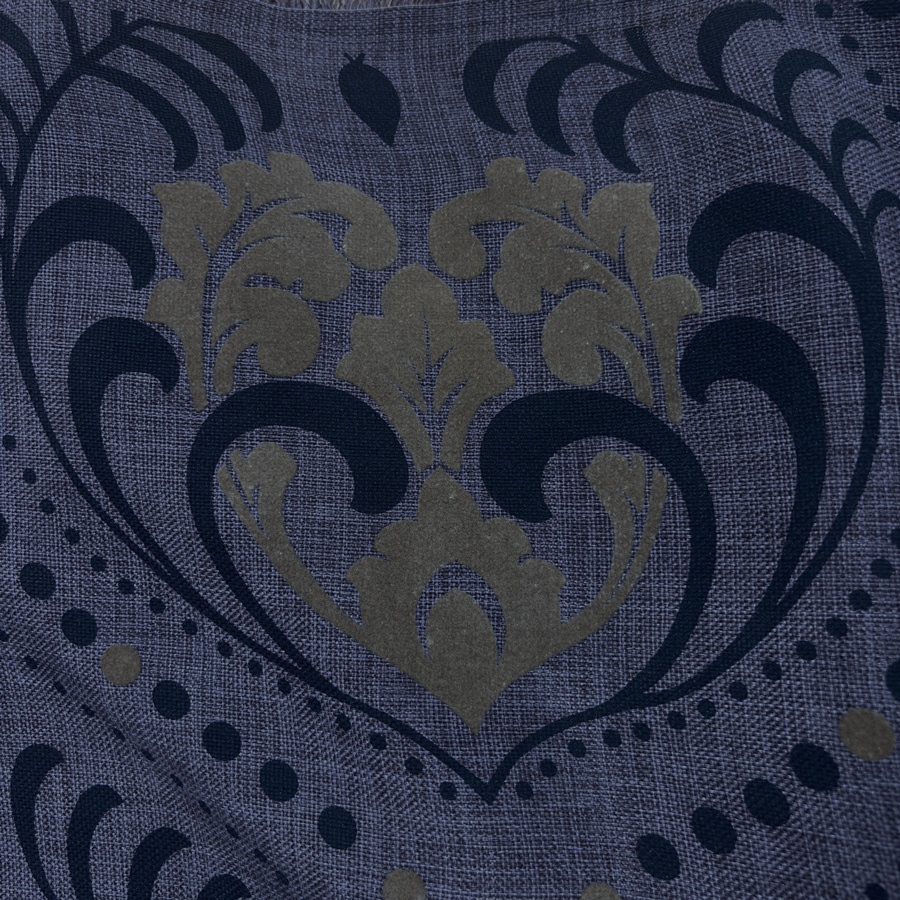 Toile de polyester floqué baroque velours doré - Largeur 280 centimètres (2) Toile de polyester floqué baroque velours doré - Largeur 280 centimètres (2)