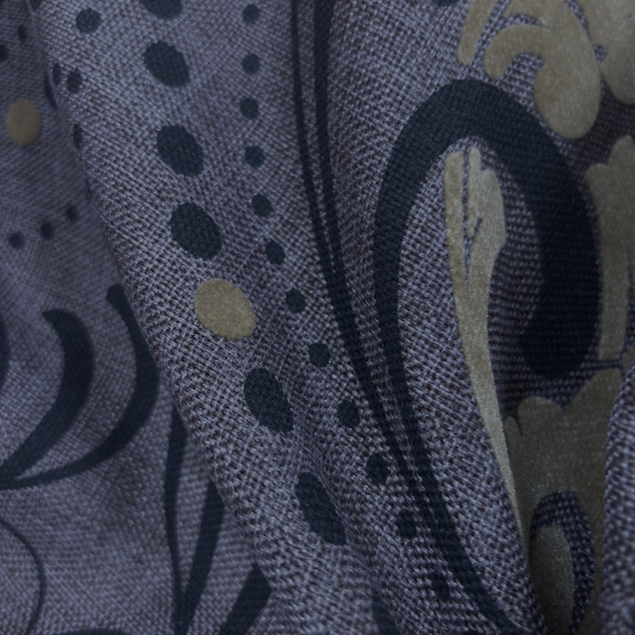 Toile de polyester floqué baroque velours doré - Largeur 280 centimètres (5) Toile de polyester floqué baroque velours doré - Largeur 280 centimètres (5)