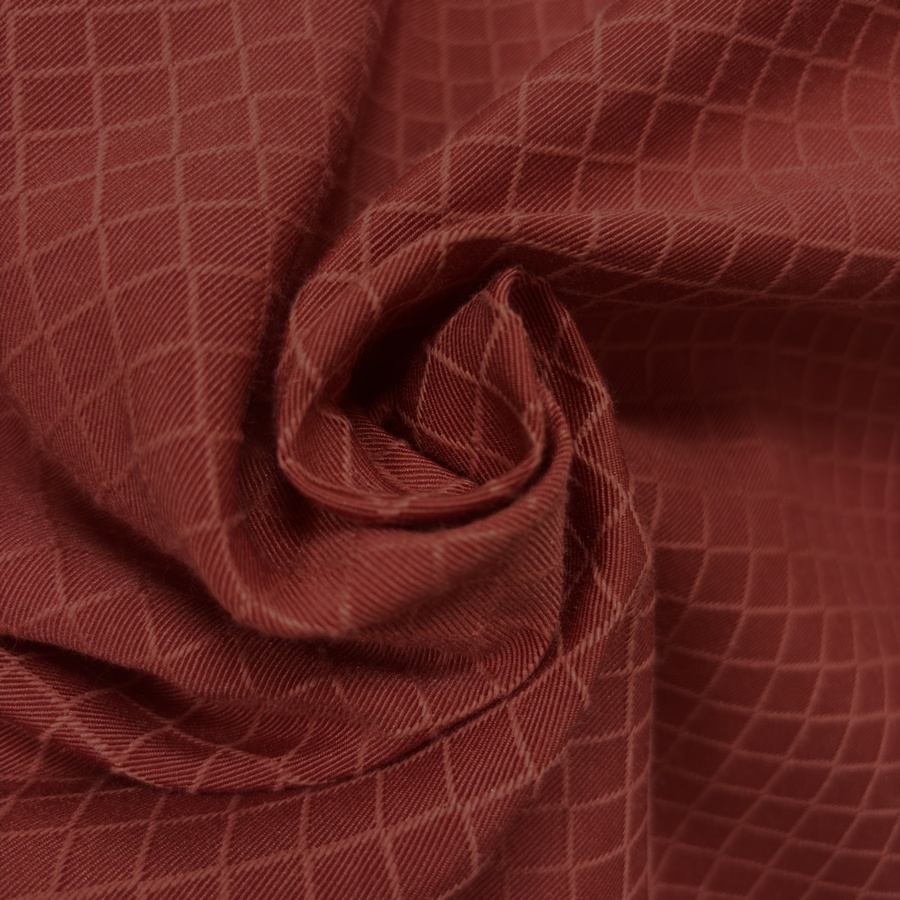 Toile de polyester réversible à carreaux rouge - Largeur 280 centimètres (3) Toile de polyester réversible à carreaux rouge - Largeur 280 centimètres (3)